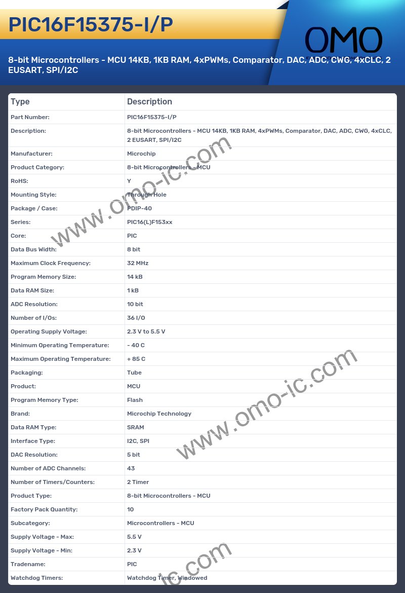 PIC16F15375-I/P