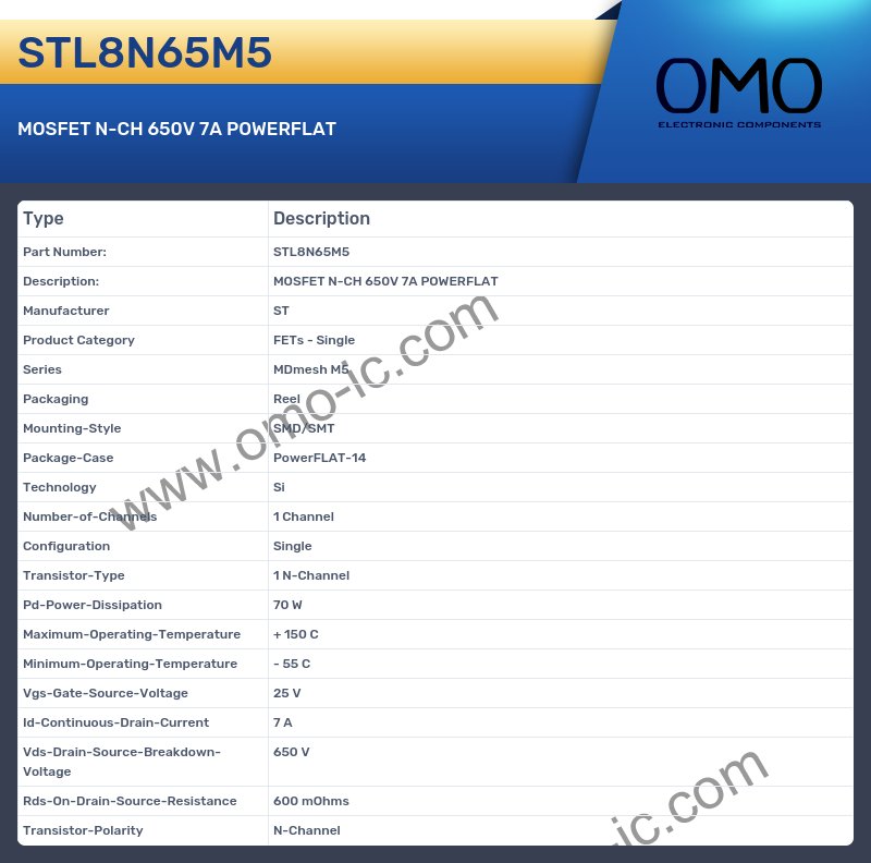 STL8N65M5