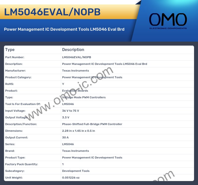 LM5046EVAL/NOPB
