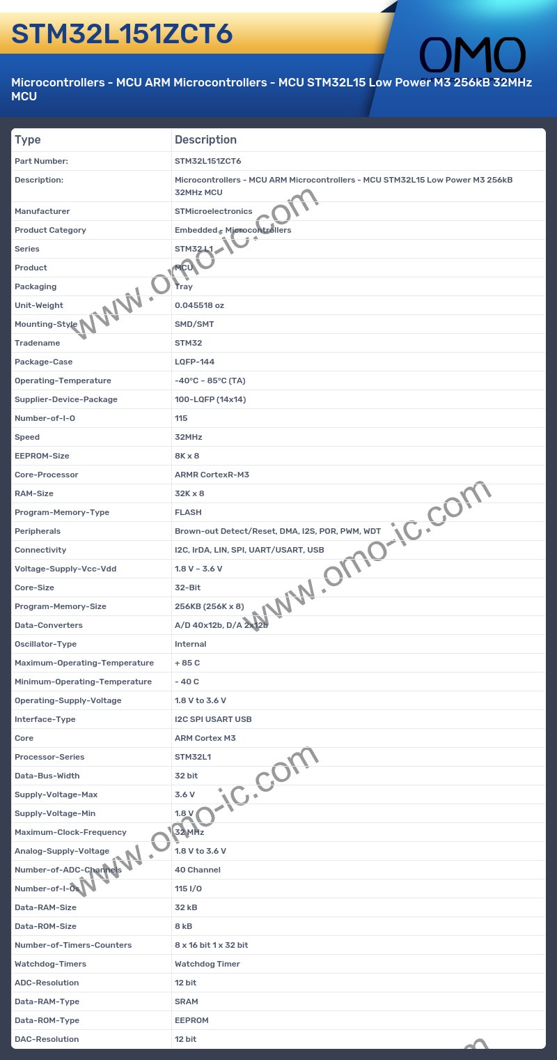 STM32L151ZCT6