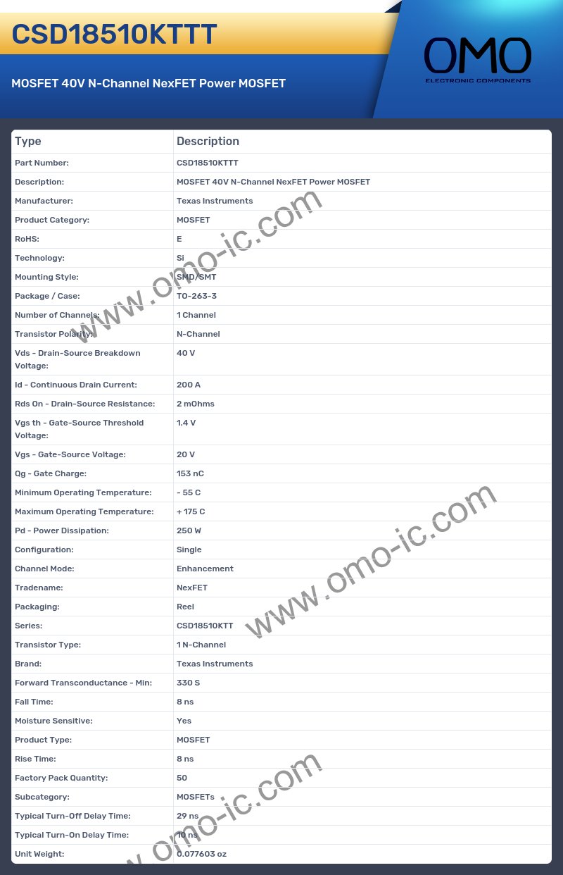 CSD18510KTTT