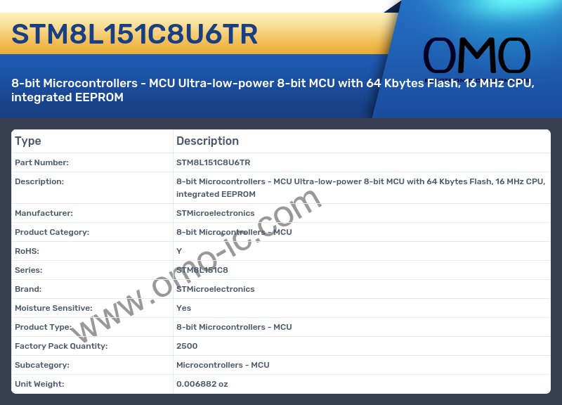 STM8L151C8U6TR