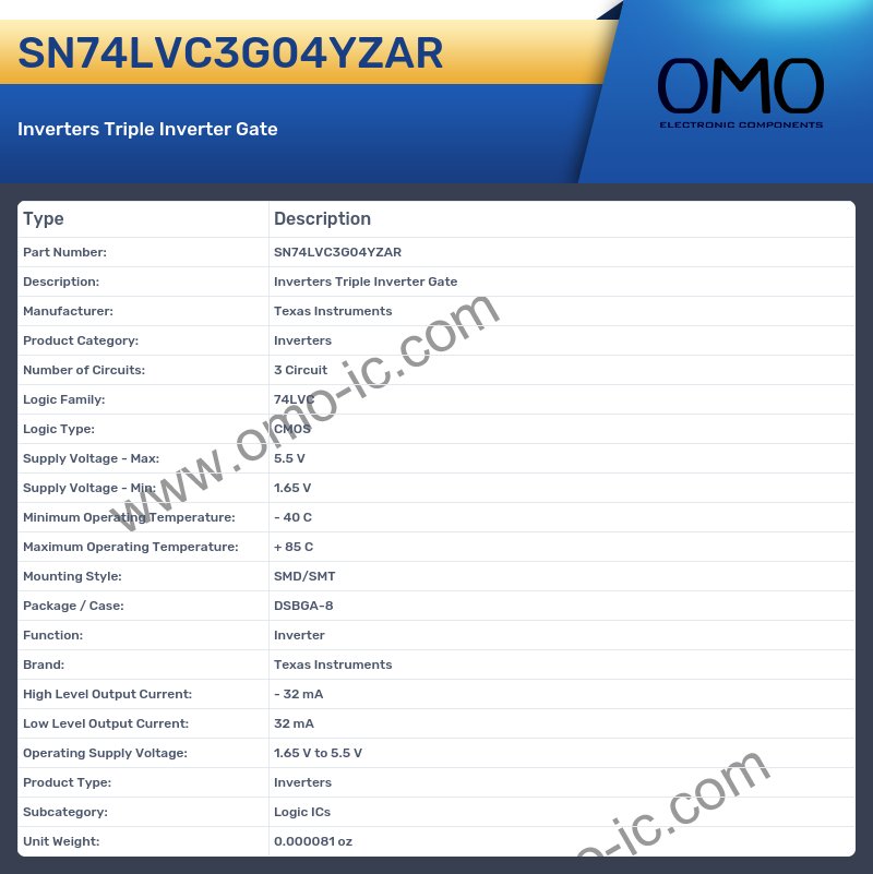 SN74LVC3G04YZAR