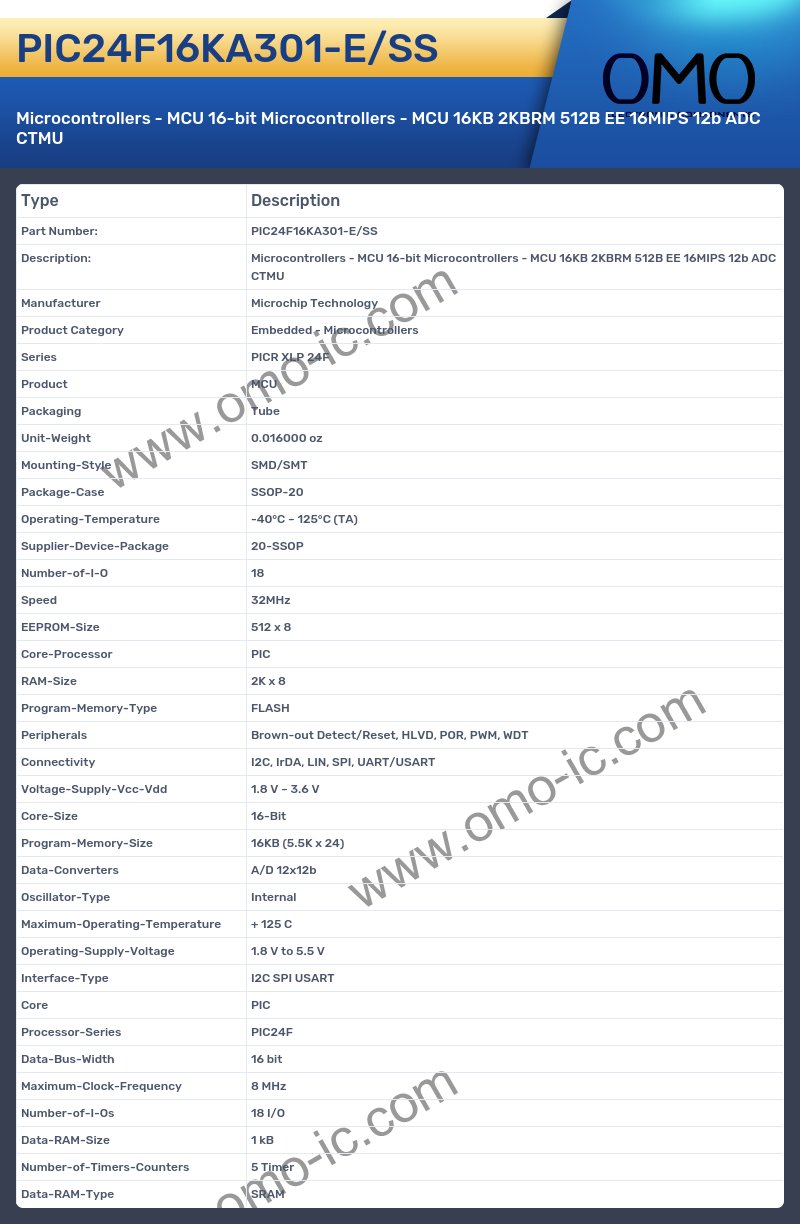 PIC24F16KA301-E/SS