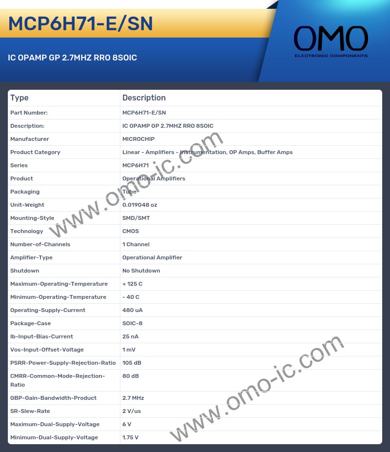 MCP6H71-E/SN