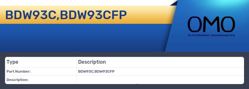BDW93C,BDW93CFP