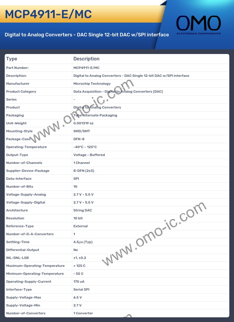 MCP4911-E/MC