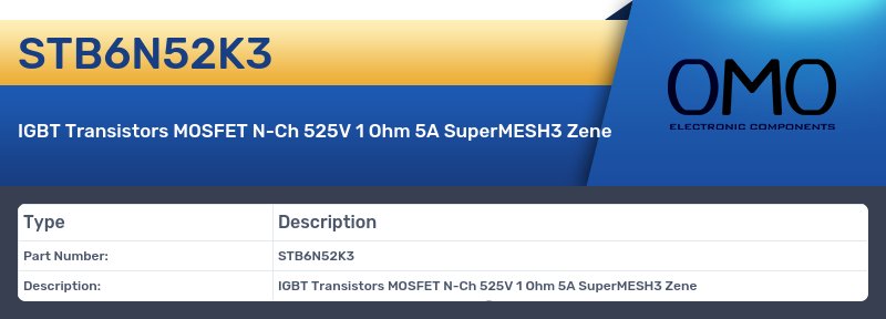 STB6N52K3