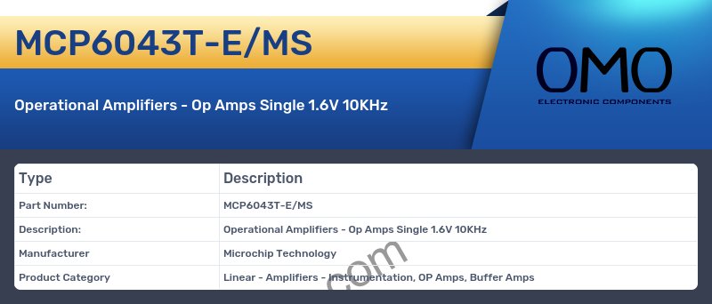 MCP6043T-E/MS