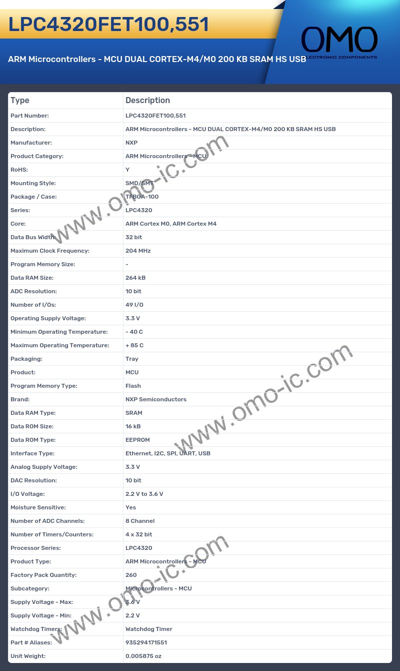 LPC4320FET100,551