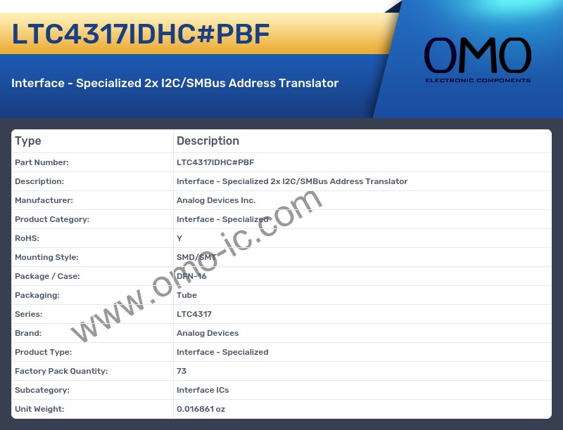 LTC4317IDHC#PBF