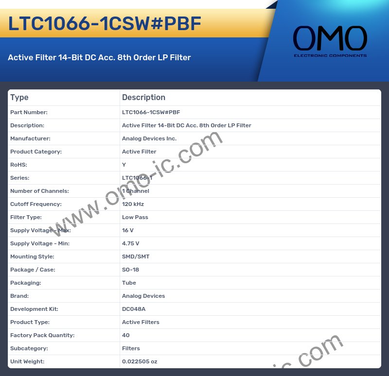 LTC1066-1CSW#PBF