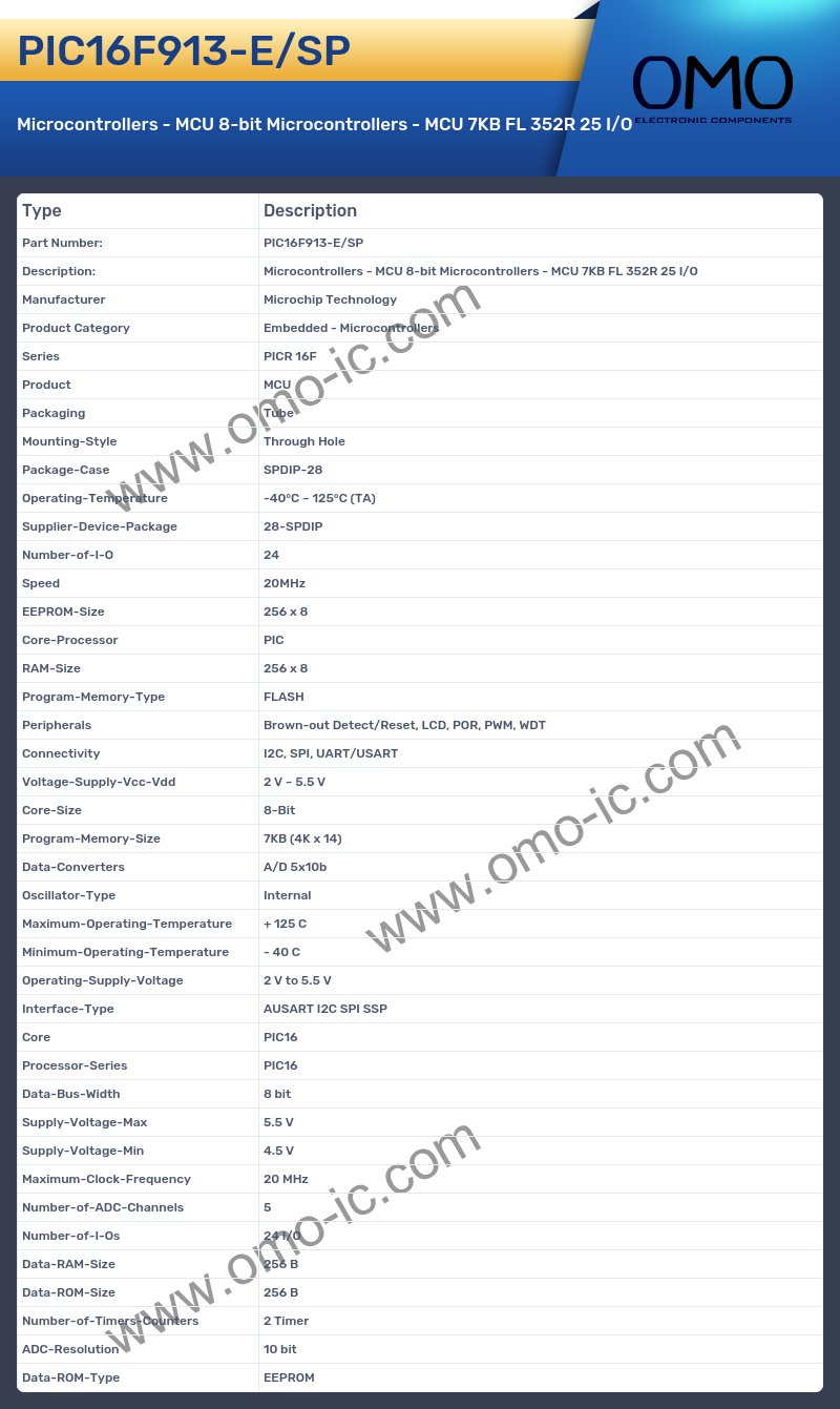PIC16F913-E/SP