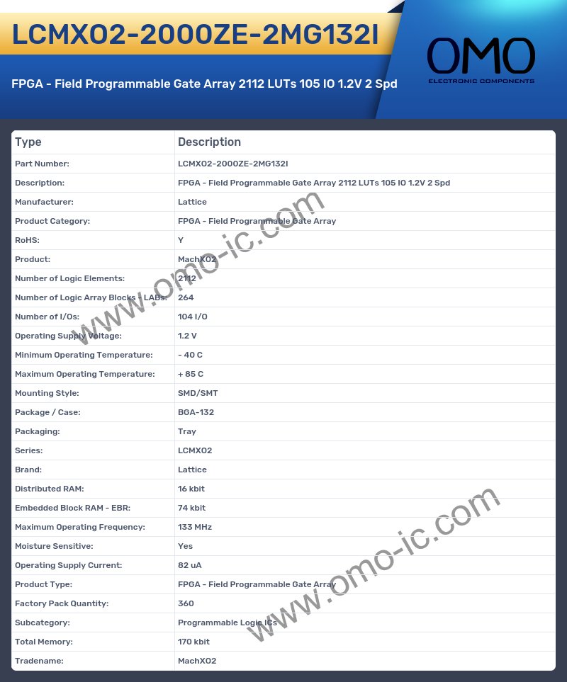LCMXO2-2000ZE-2MG132I