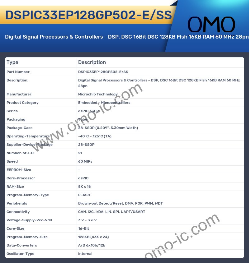 DSPIC33EP128GP502-E/SS