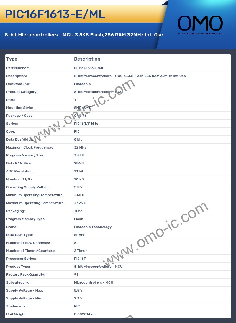 PIC16F1613-E/ML