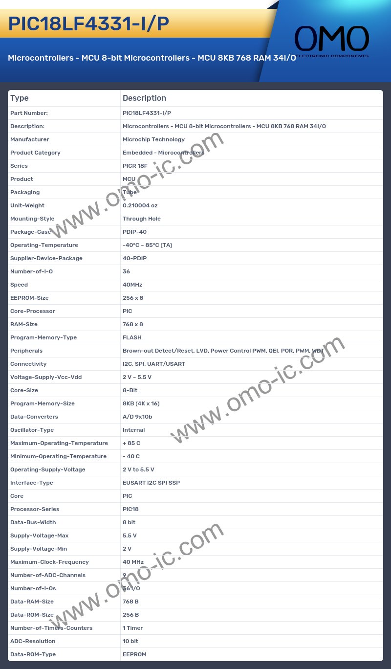 PIC18LF4331-I/P