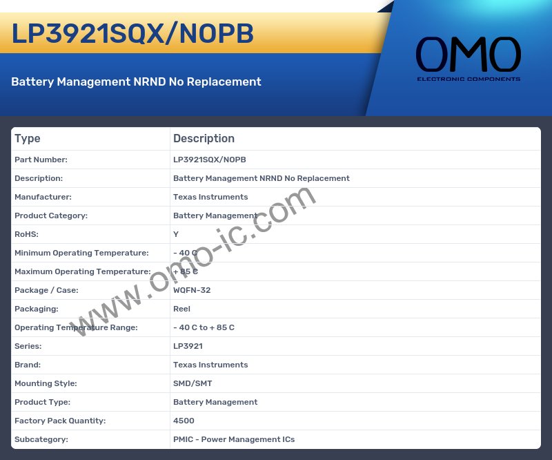 LP3921SQX/NOPB