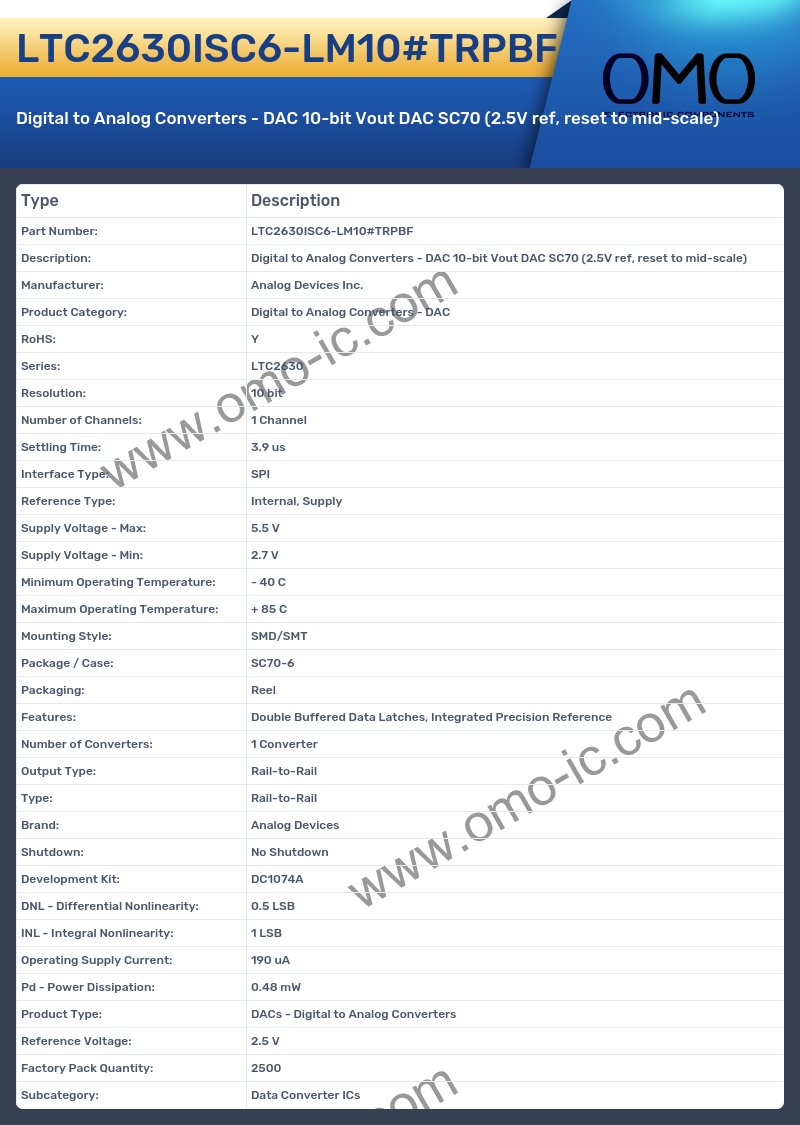 LTC2630ISC6-LM10#TRPBF
