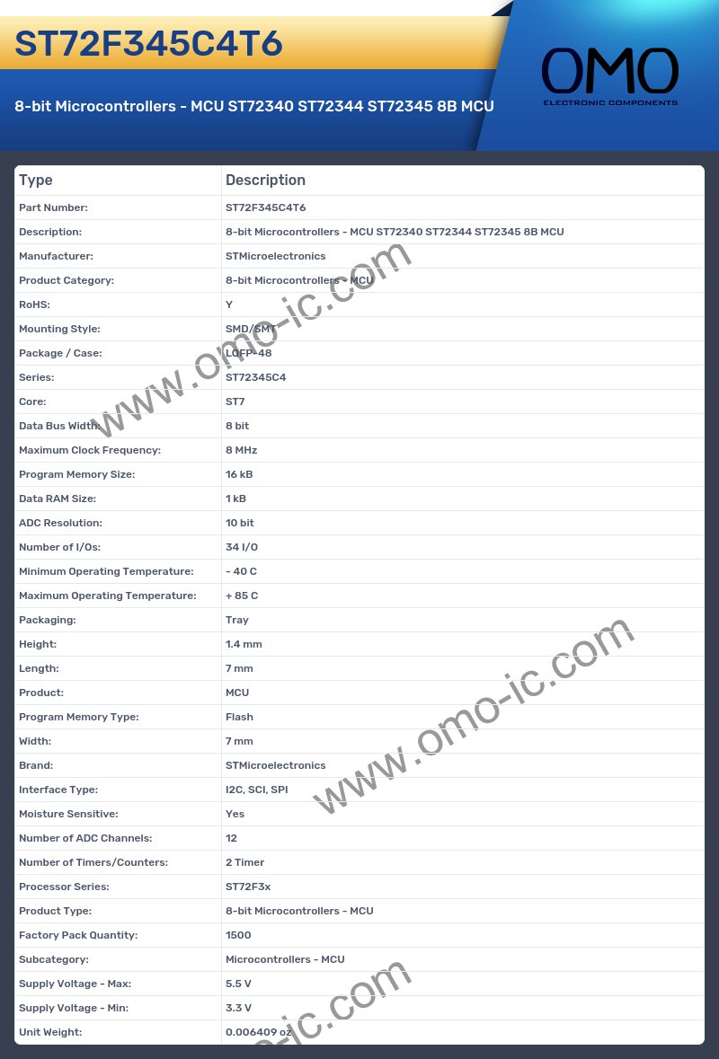 ST72F345C4T6