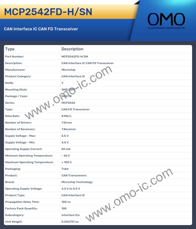 MCP2542FD-H/SN