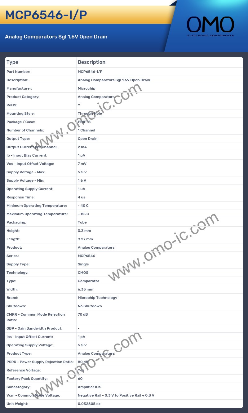 MCP6546-I/P
