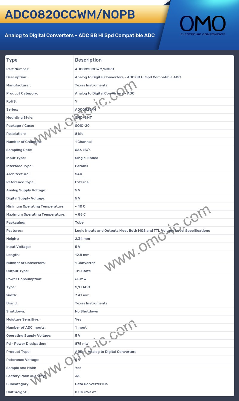 ADC0820CCWM/NOPB