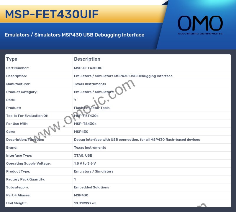MSP-FET430UIF