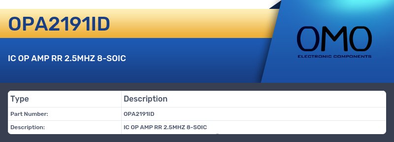 OPA2191ID
