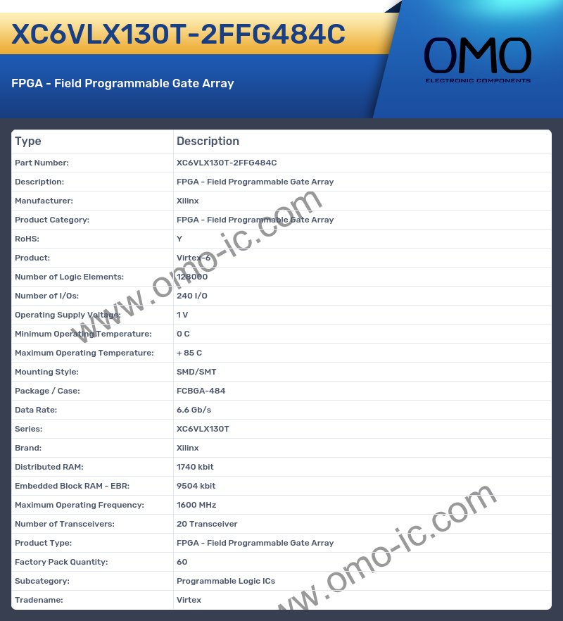 XC6VLX130T-2FFG484C