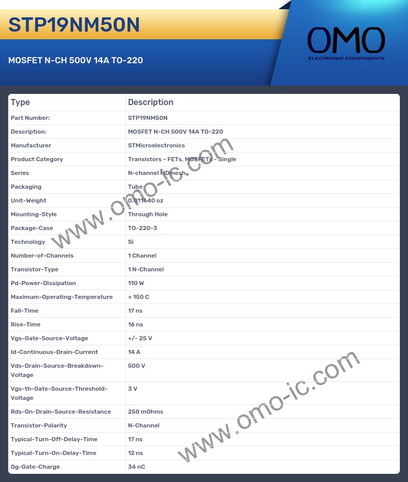 STP19NM50N