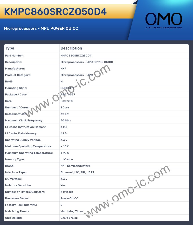 KMPC860SRCZQ50D4