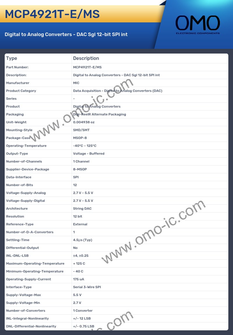MCP4921T-E/MS