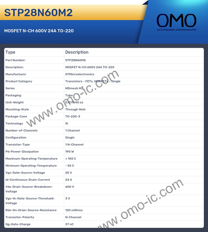 STP28N60M2