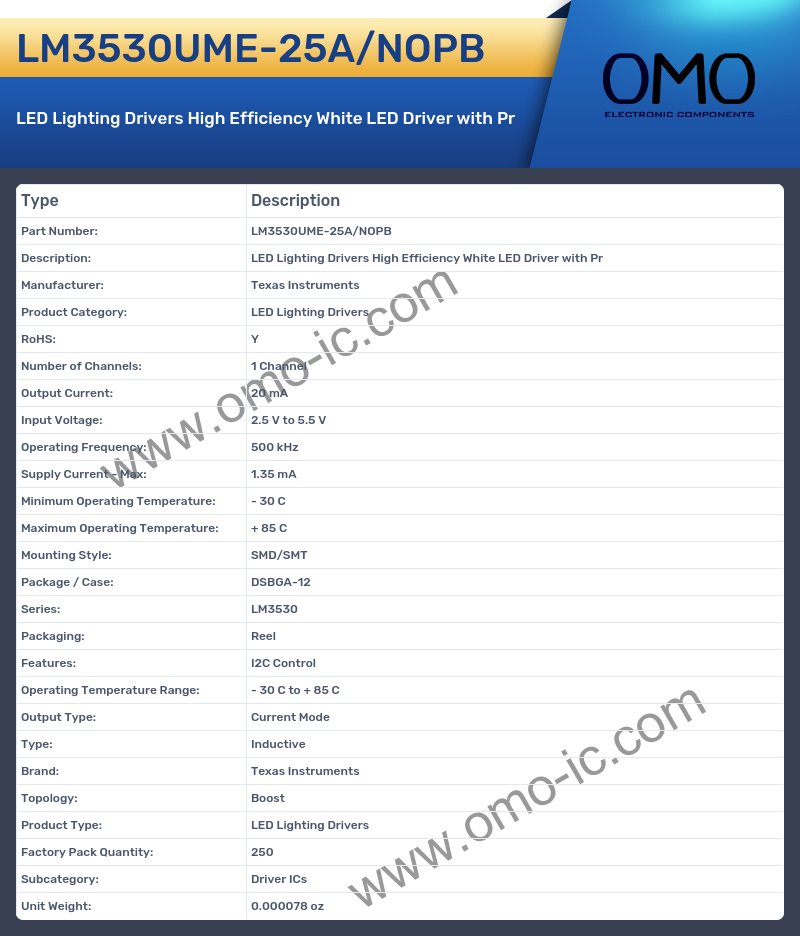 LM3530UME-25A/NOPB