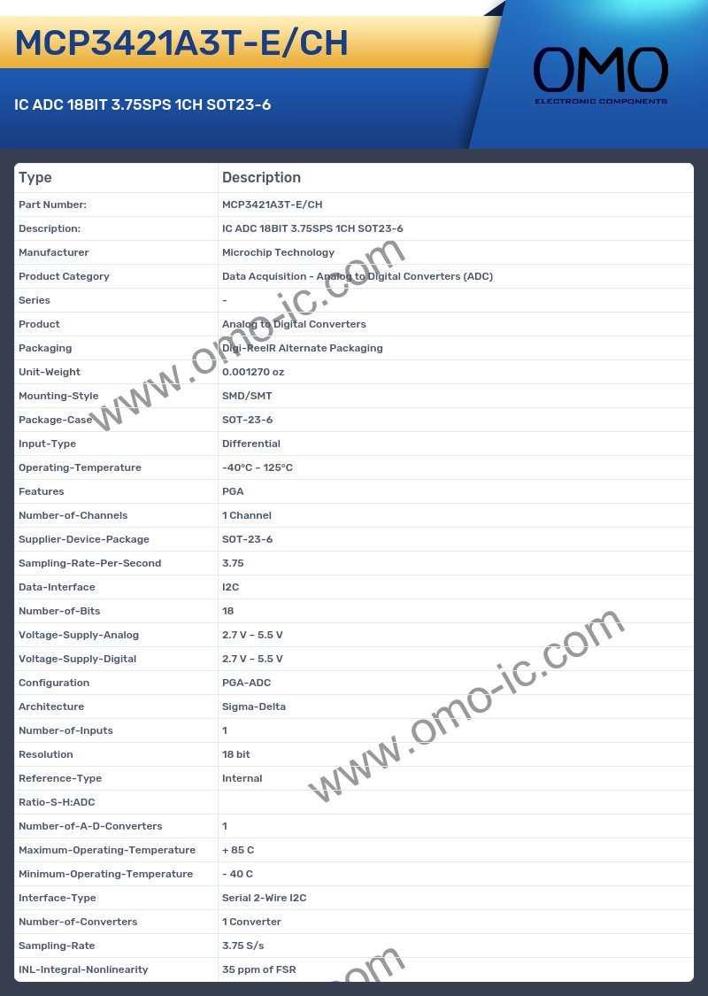 MCP3421A3T-E/CH