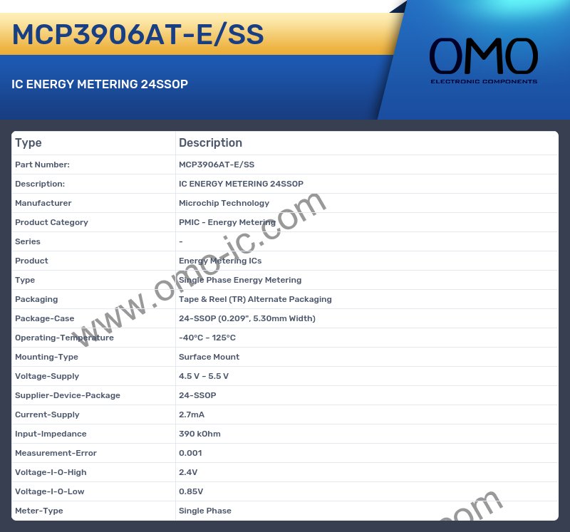 MCP3906AT-E/SS