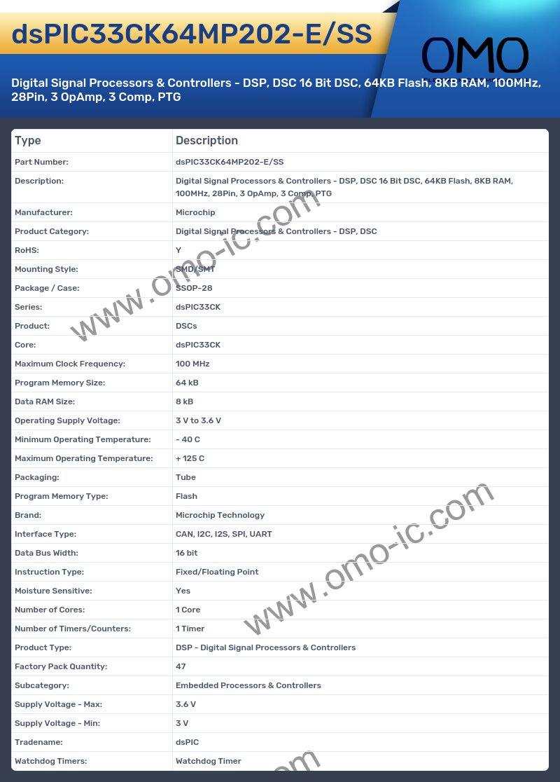 dsPIC33CK64MP202-E/SS