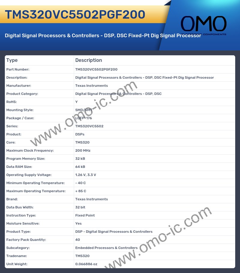 TMS320VC5502PGF200