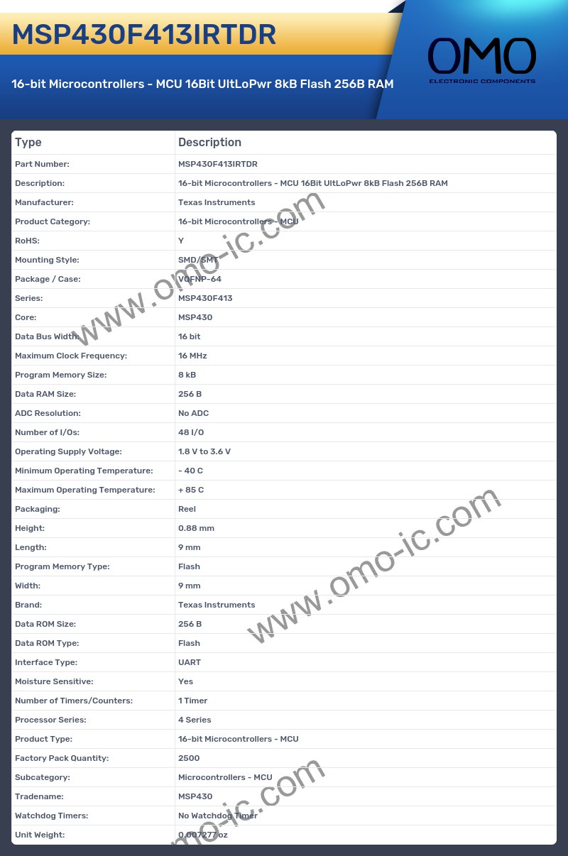 MSP430F413IRTDR