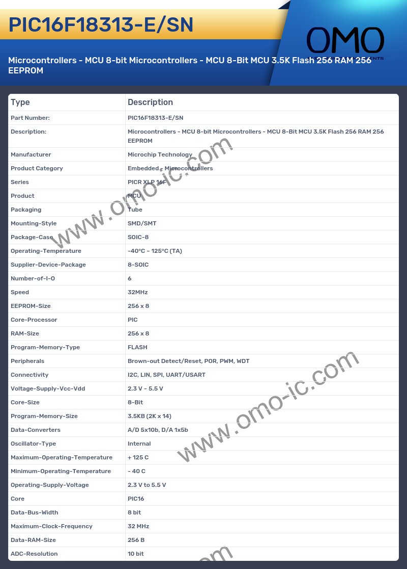 PIC16F18313-E/SN