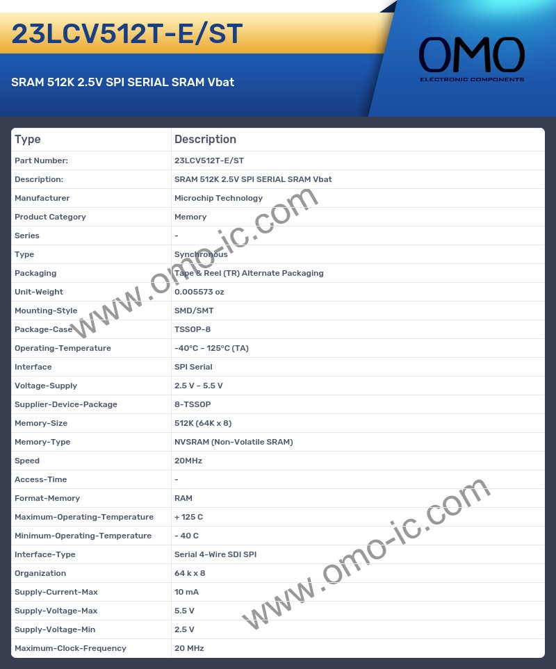 23LCV512T-E/ST