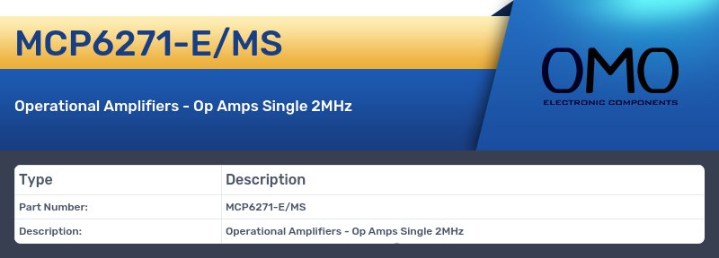 MCP6271-E/MS