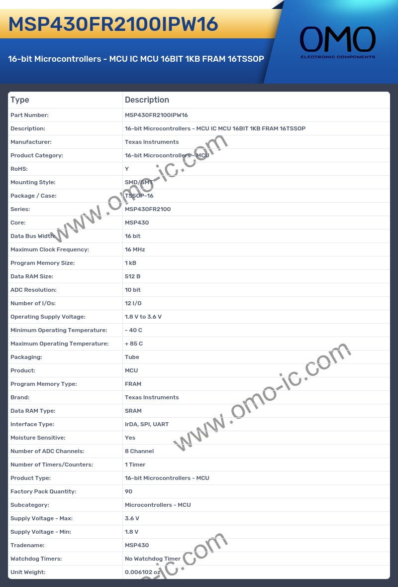 MSP430FR2100IPW16