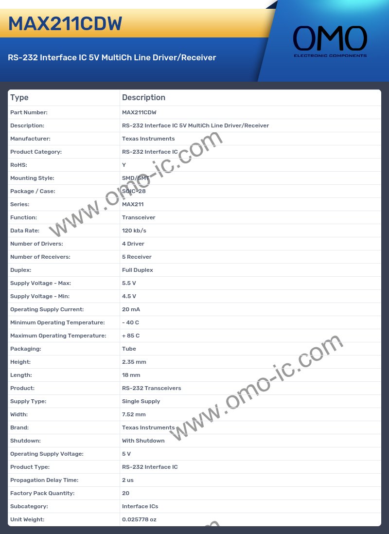 MAX211CDW