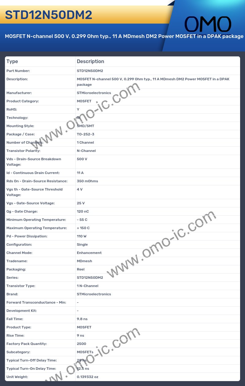STD12N50DM2