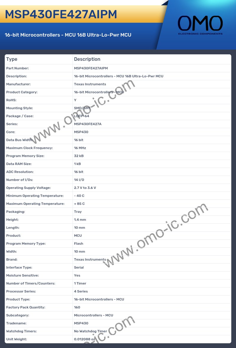 MSP430FE427AIPM
