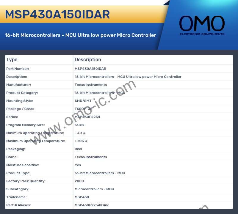 MSP430A150IDAR