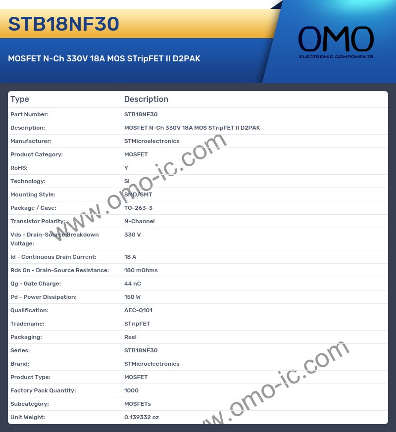 STB18NF30