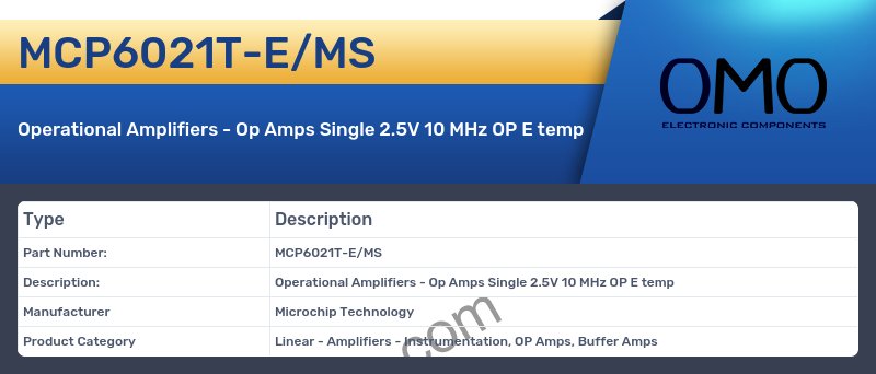 MCP6021T-E/MS